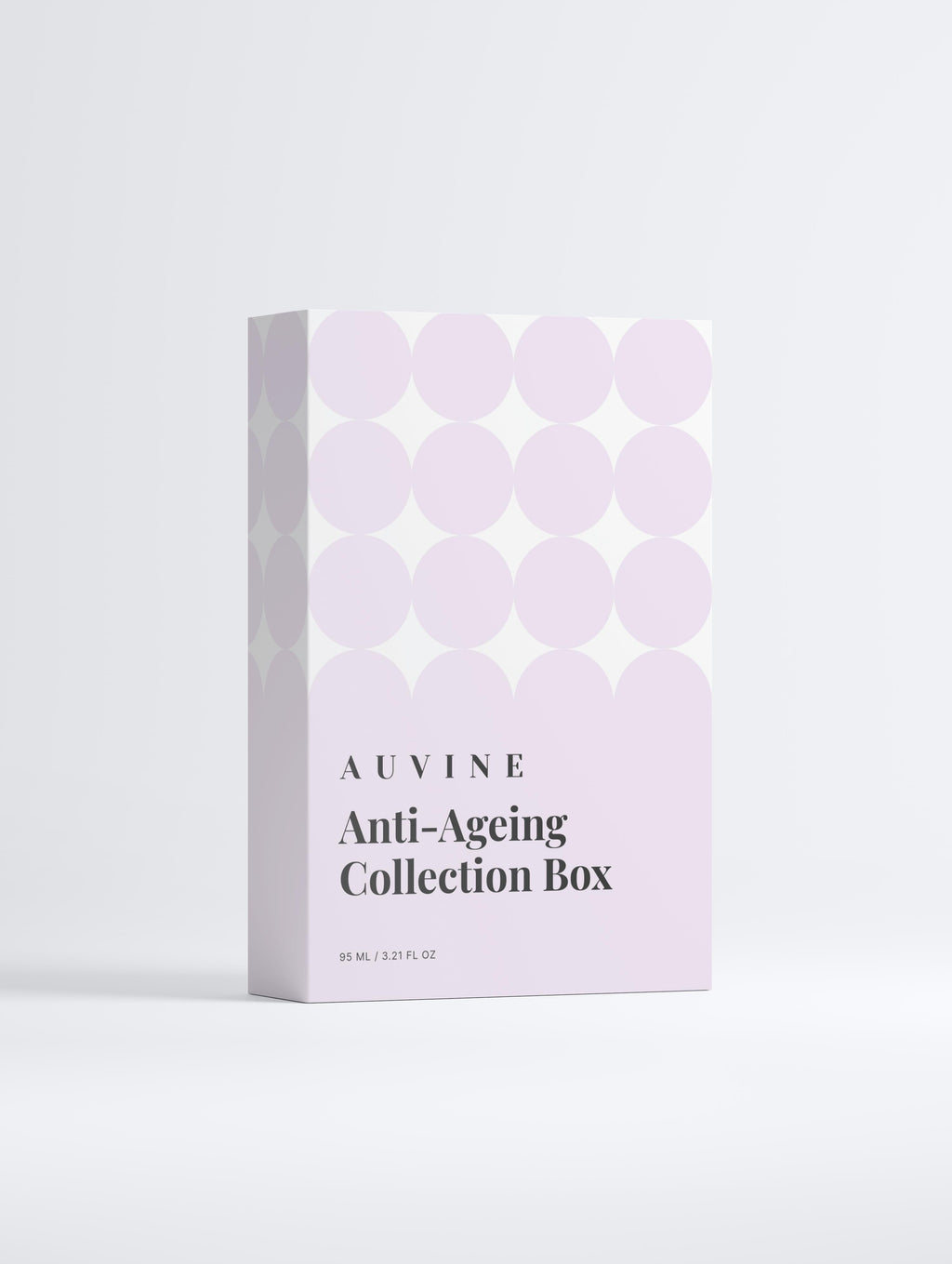 Luxe anti-ageing skincare set – dagcrème, peptide serum en oogcrème in zwarte geschenkdoos van Auvine