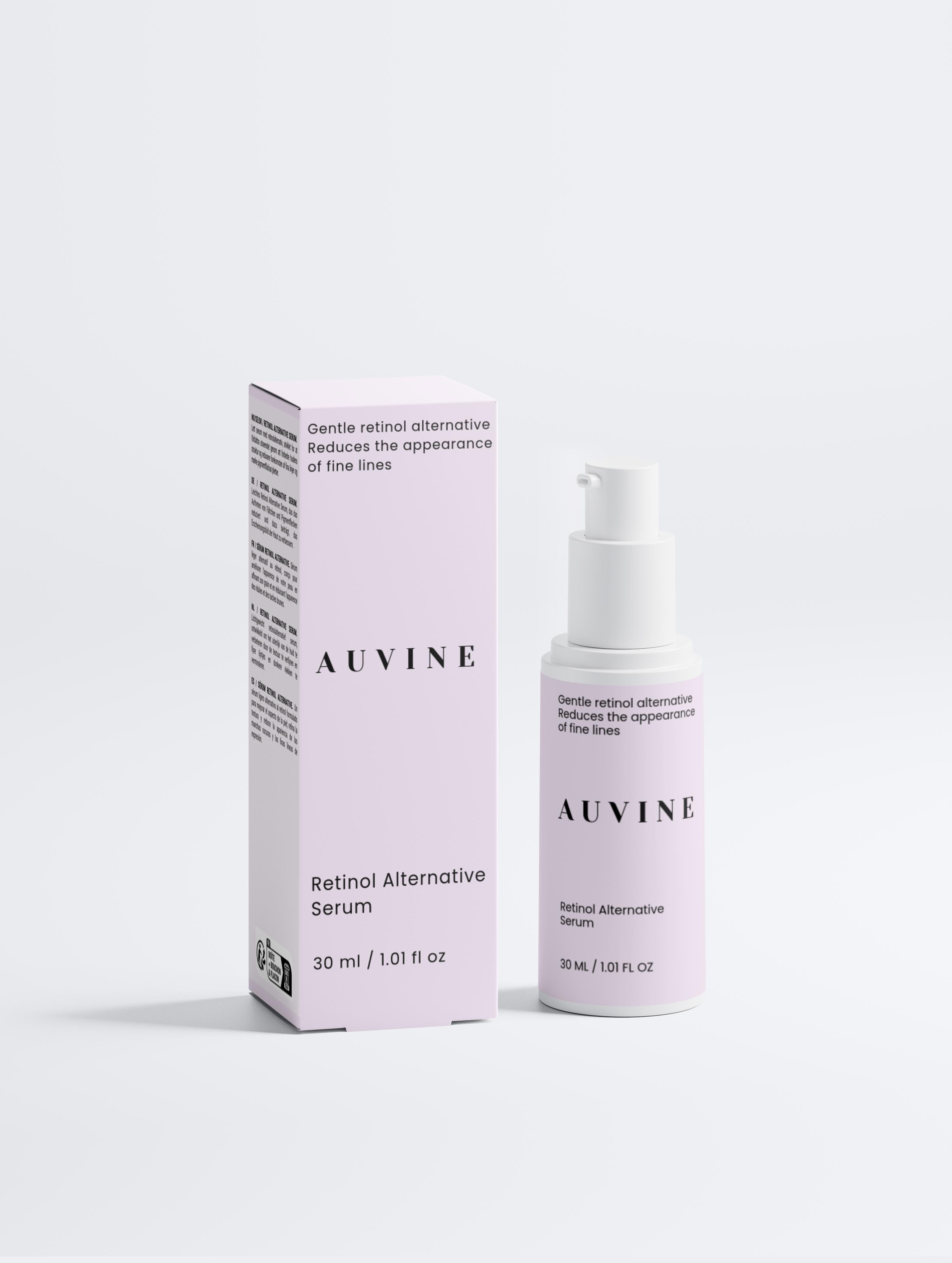 Luxe anti-age serum met natuurlijk retinol alternatief – hydraterend en huidvernieuwend serum van Auvine